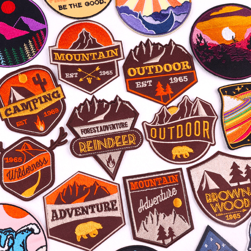 Outdoor Adventure Clothing - Mountain Camping Adventure Embroidered Patch DIY