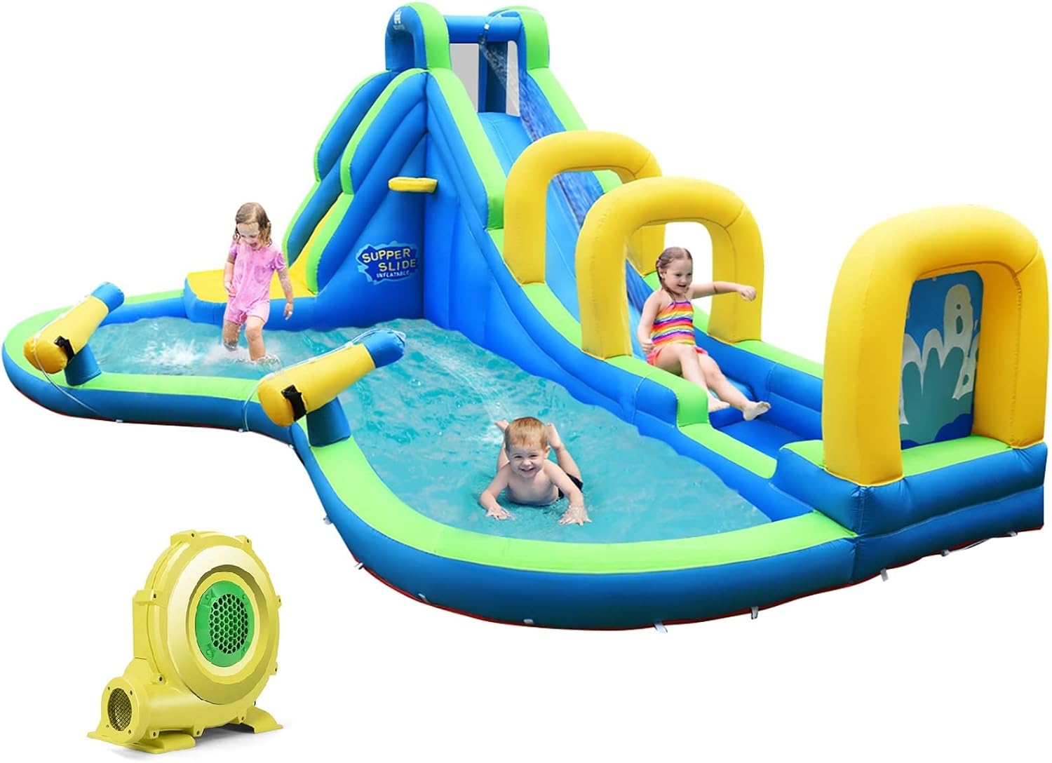 Outdoor Adventure Kids Party - Inflatable Water Slide, Adventure Surfing Slide