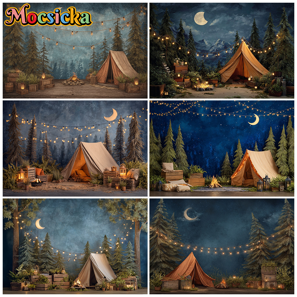Mocsicka Night Camping Photogr - огляд і ціна Outdoor Adventure Background