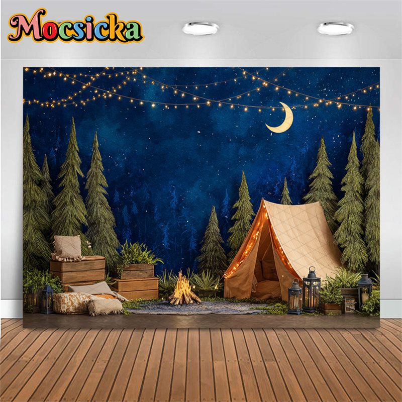 Mocsicka Night Camping Photogr - огляд і ціна Outdoor Adventure Background