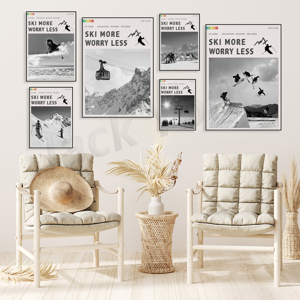 Ski More Worry Less Poster, Sk - огляд і ціна Outdoor Adventure York