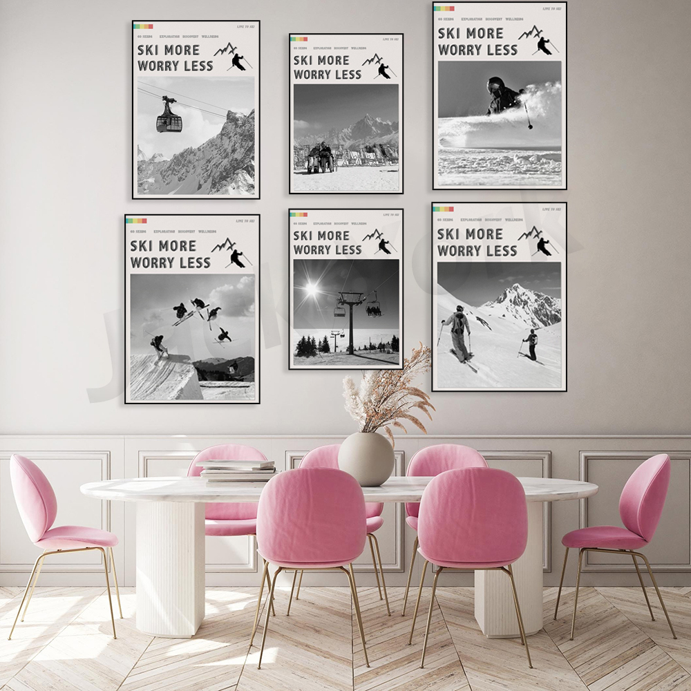 Ski More Worry Less Poster, Sk - огляд і ціна Outdoor Adventure York