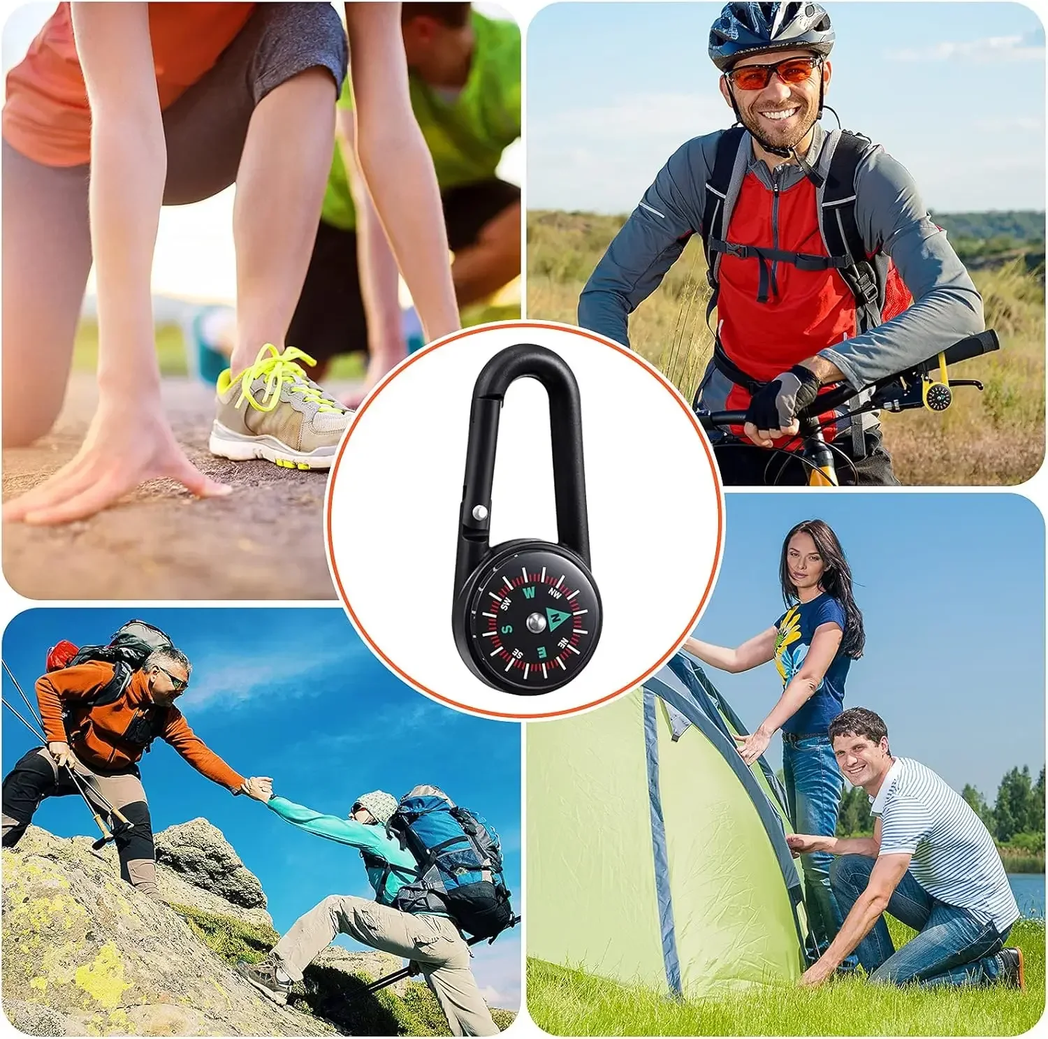 32 Pcs Compass Keychain Set fo - огляд і ціна Outdoor Adventure Kids Party