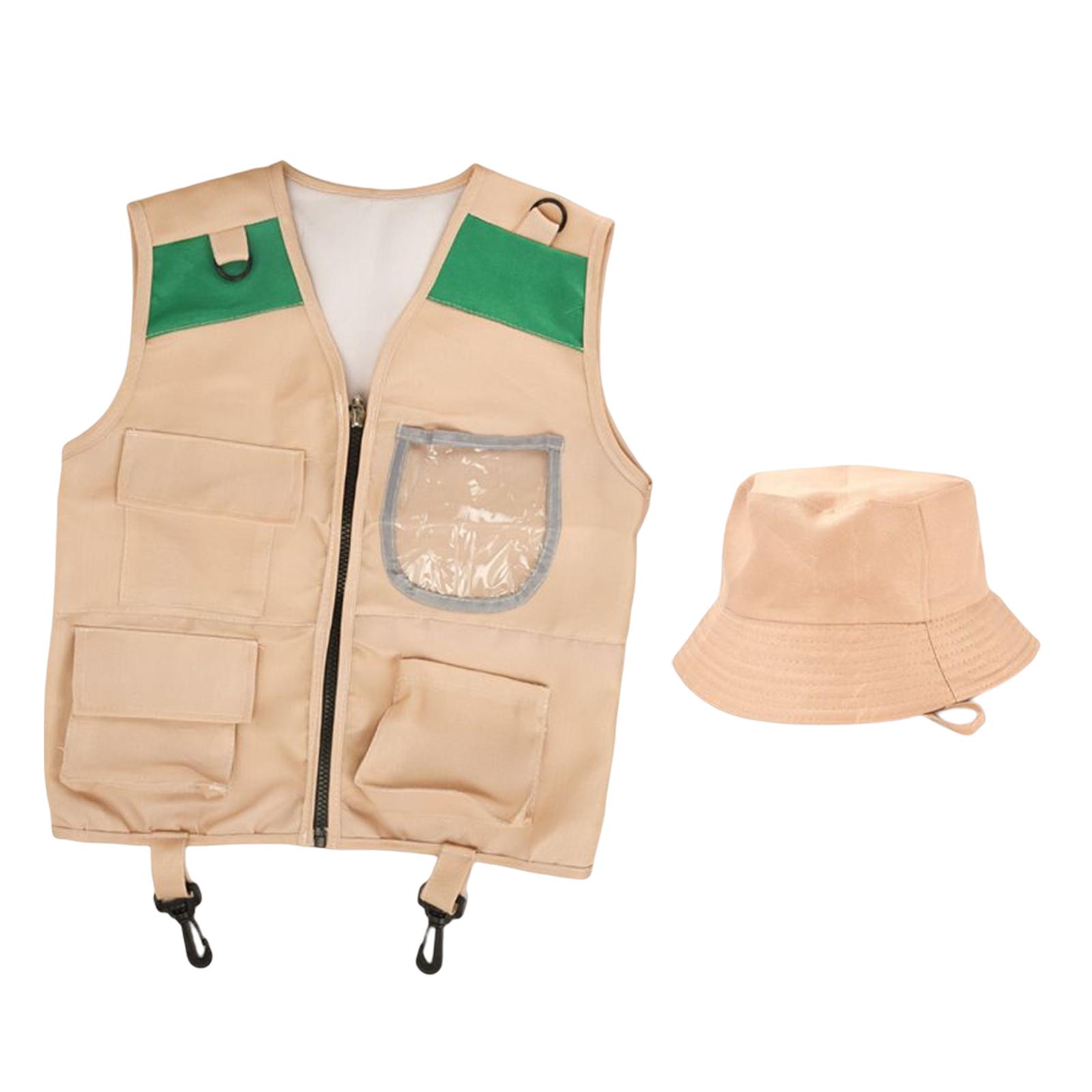 Kids Costume Vest Hat ,Nature  - огляд і ціна Outdoor Adventure Kids Party