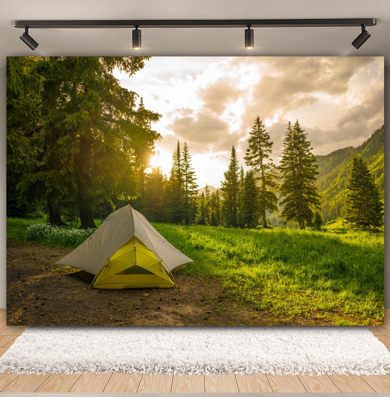 Outdoor Forest Camping Backdro - огляд і ціна Outdoor Adventure Background