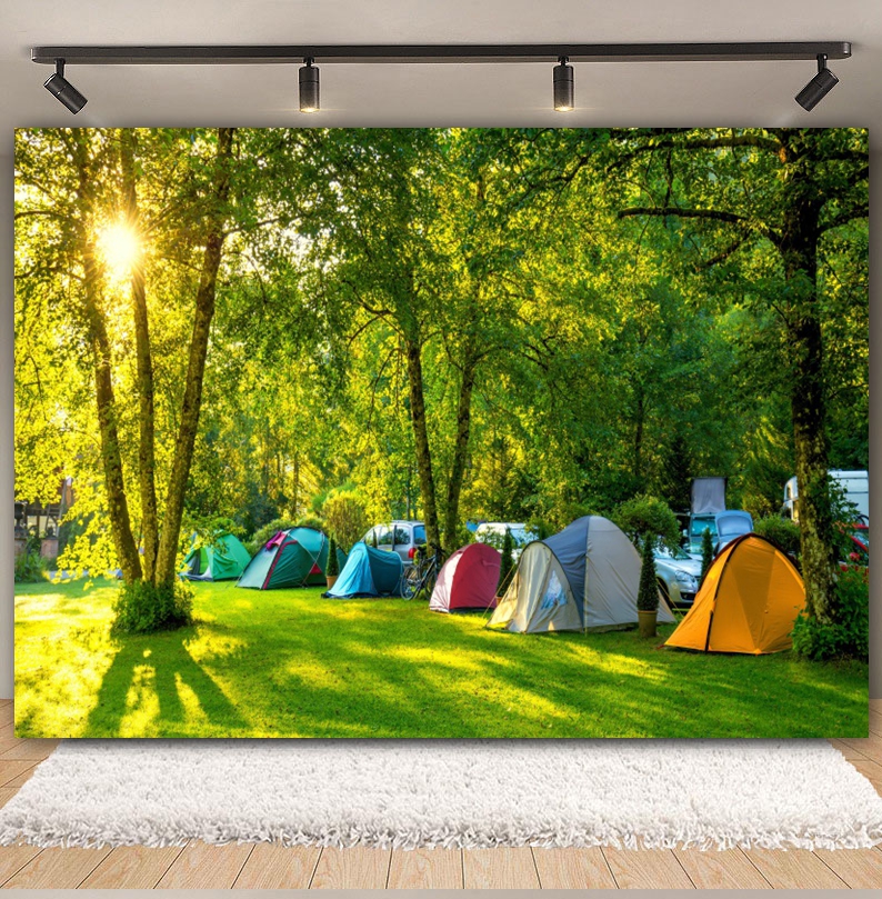 Outdoor Forest Camping Backdro - огляд і ціна Outdoor Adventure Background