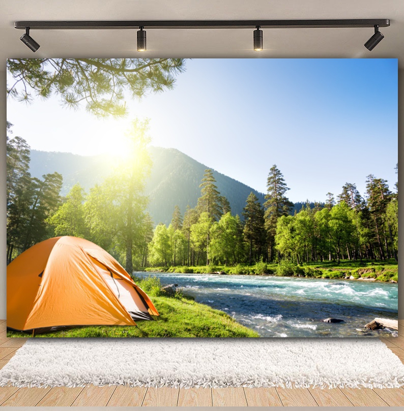 Outdoor Forest Camping Backdro - огляд і ціна Outdoor Adventure Background
