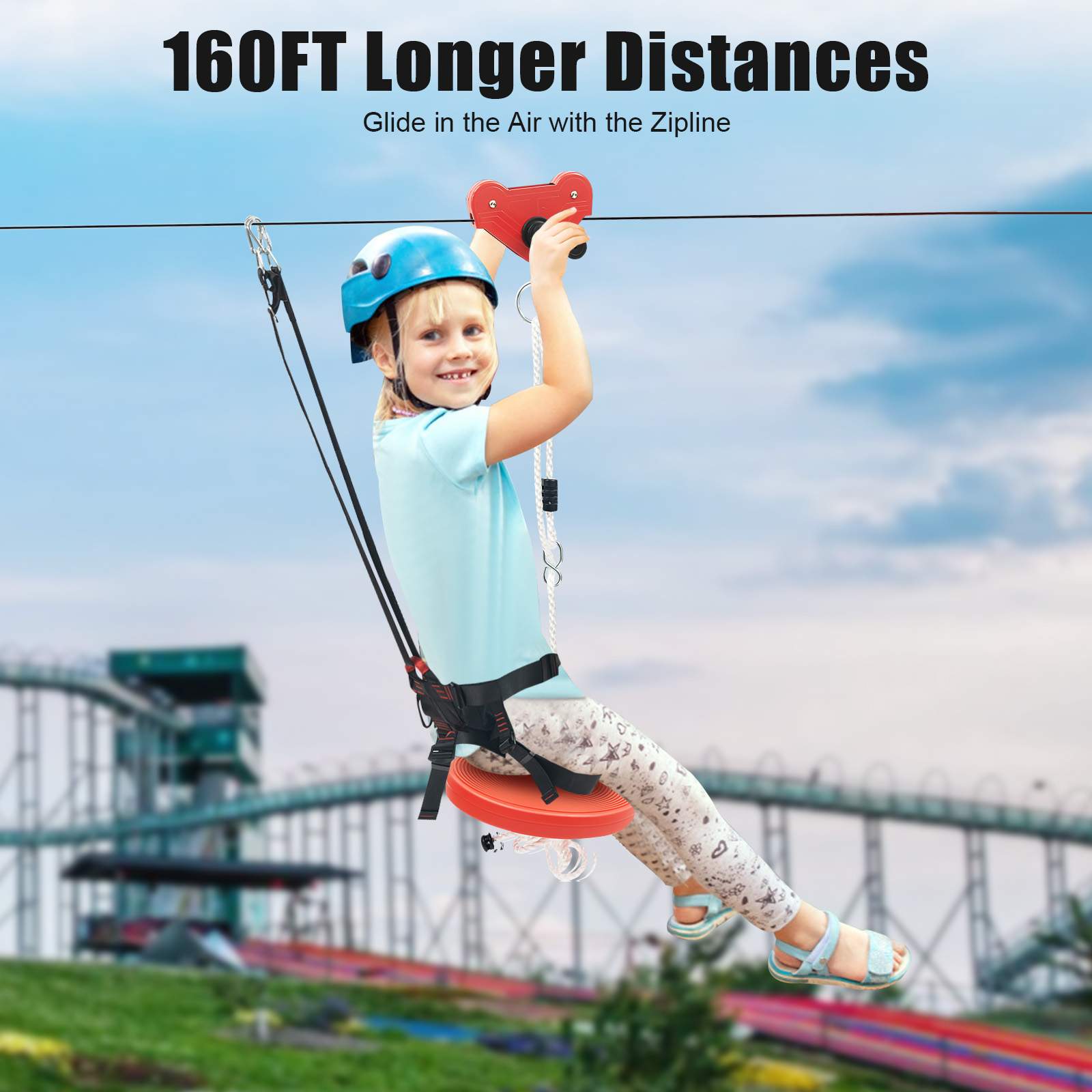 Kids Zipline Adventure Set - S - огляд і ціна Outdoor Adventure Ziplines & Waterfall