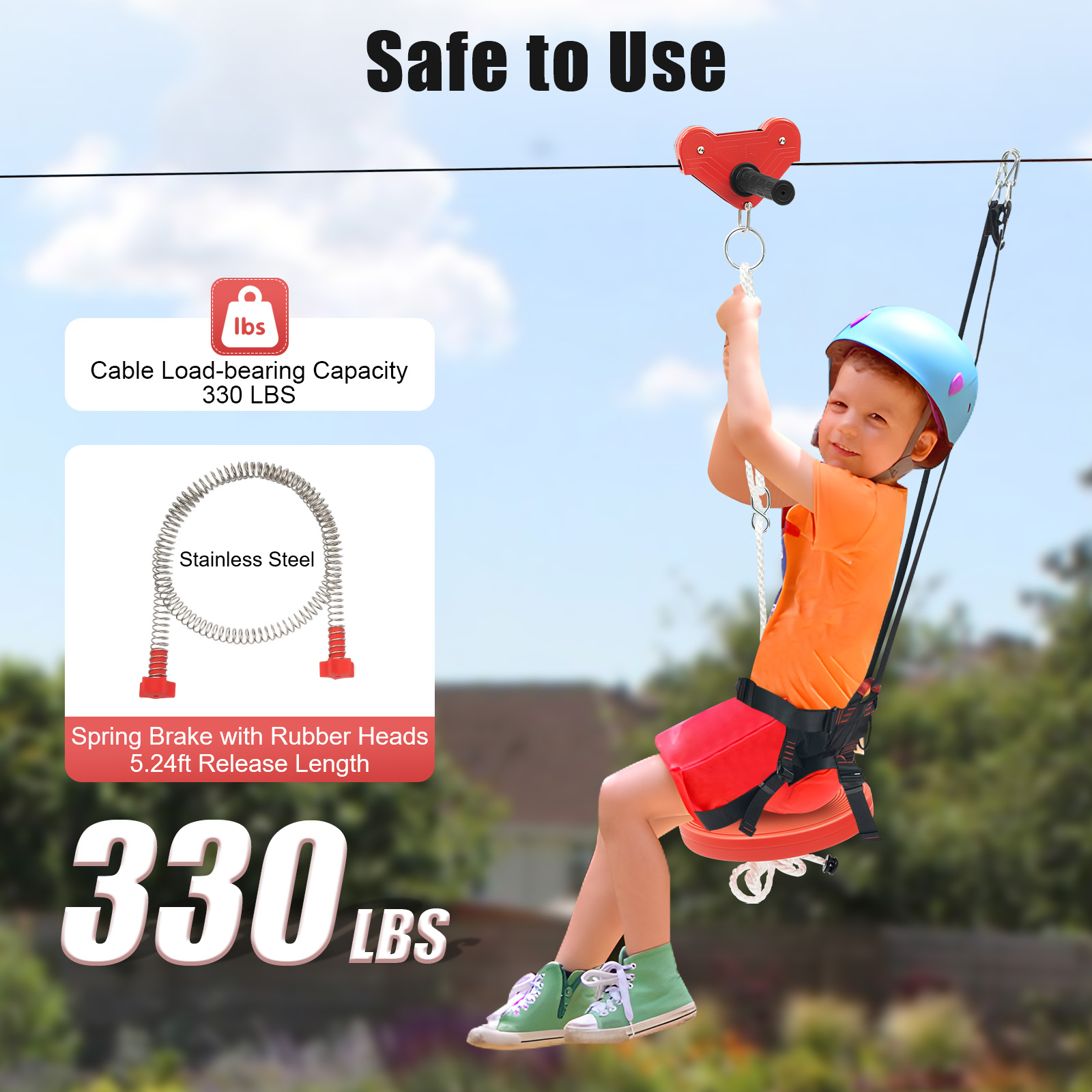Kids Zipline Adventure Set - S - огляд і ціна Outdoor Adventure Ziplines & Waterfall