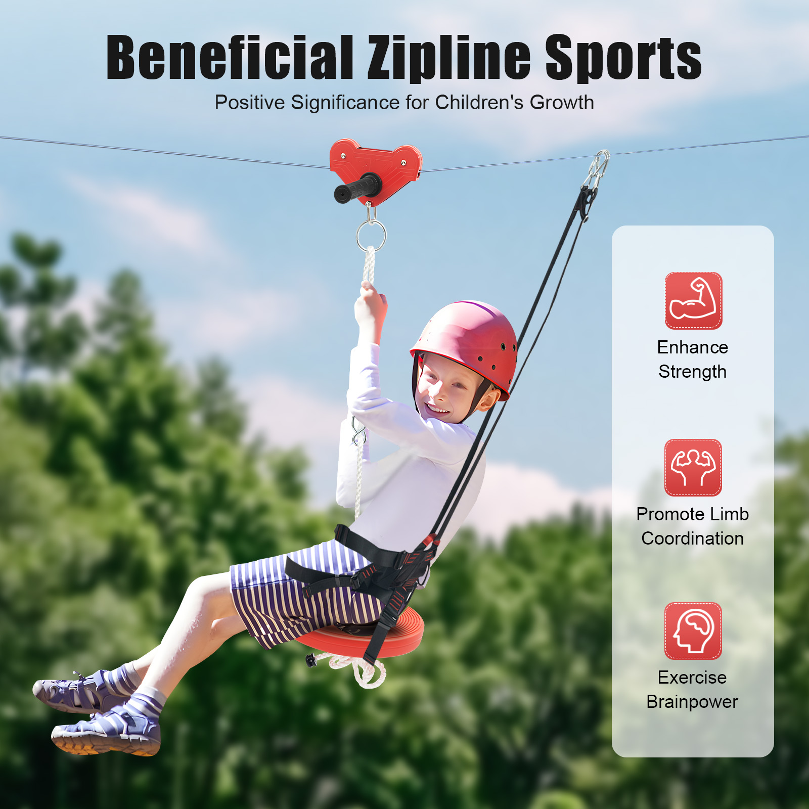 Zipline Kit, Outdoor Play, Bac - огляд і ціна Outdoor Adventure Ziplines & Waterfall
