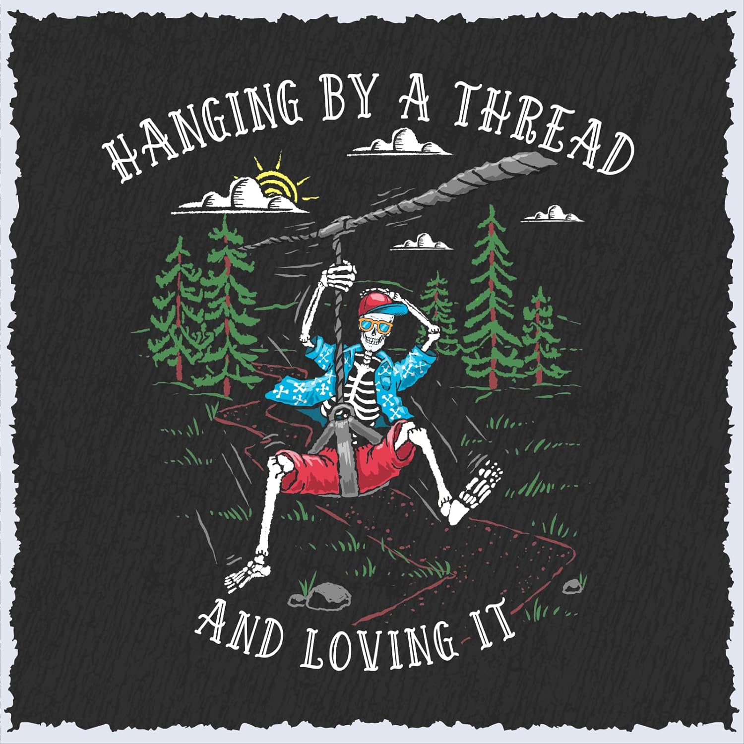 Hanging By A Thread Skeleton Z - огляд і ціна Outdoor Adventure Ziplines & Waterfall