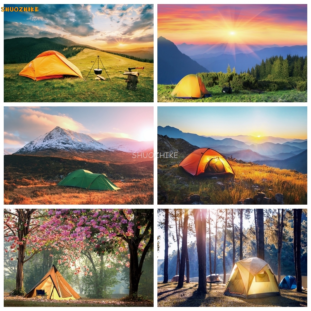 Outdoor Forest Camping Backdro - огляд і ціна Outdoor Adventure Background